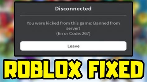 What does error code 267 mean in roblox - Sep 15, 2023 · Reasons for Roblox Error Code 267. ️ Internet Issue. If you have slow internet or a high latency rate, then in order to keep the game’s experience better for …
